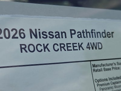 2026 Nissan Pathfinder Rock Creek®