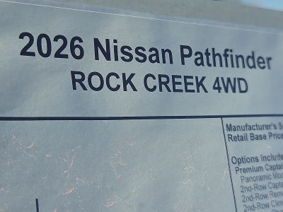 2026 Nissan Pathfinder Rock Creek®