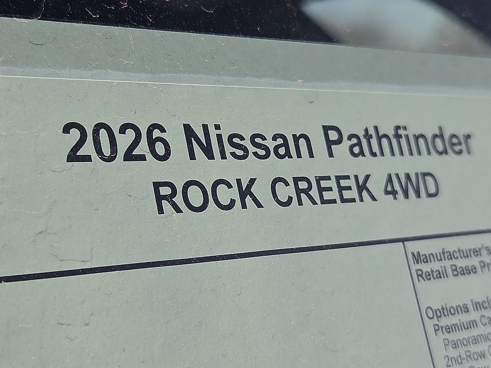 2026 Nissan Pathfinder Rock Creek®