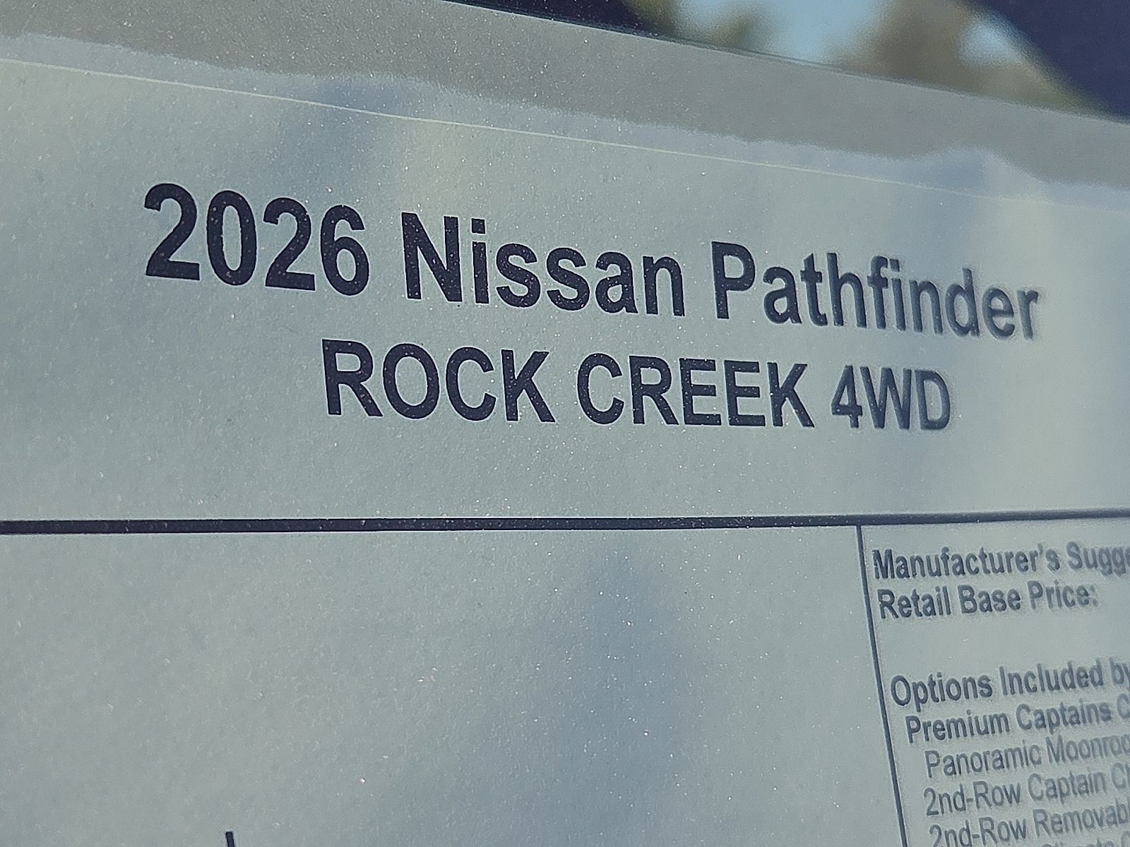 2026 Nissan Pathfinder Rock Creek®