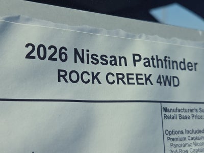 2026 Nissan Pathfinder Rock Creek®