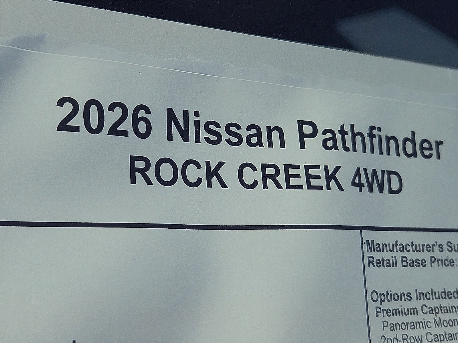 2026 Nissan Pathfinder Rock Creek®