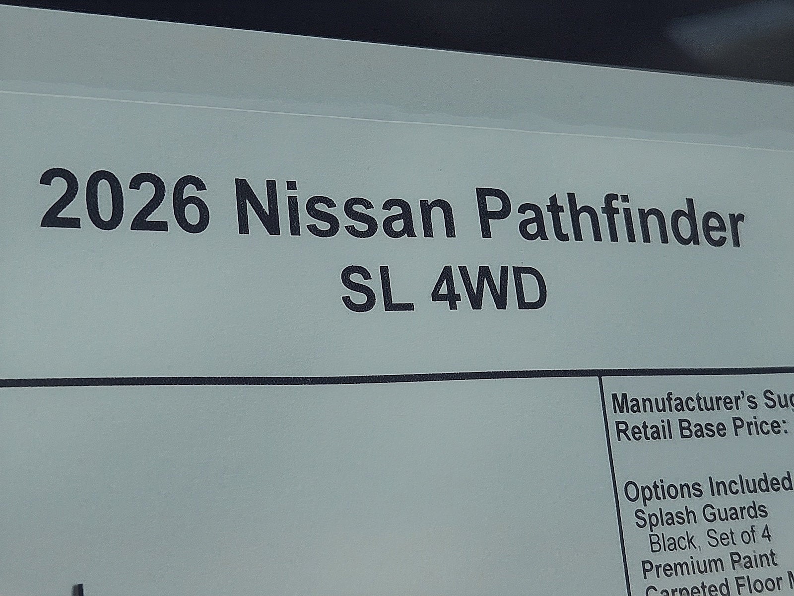 2026 Nissan Pathfinder SL