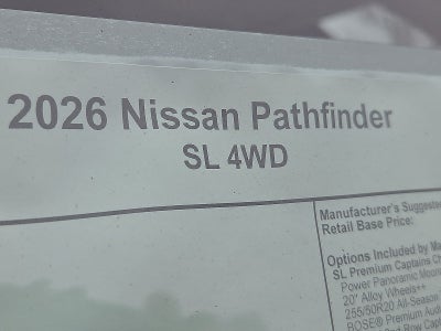 2026 Nissan Pathfinder SL