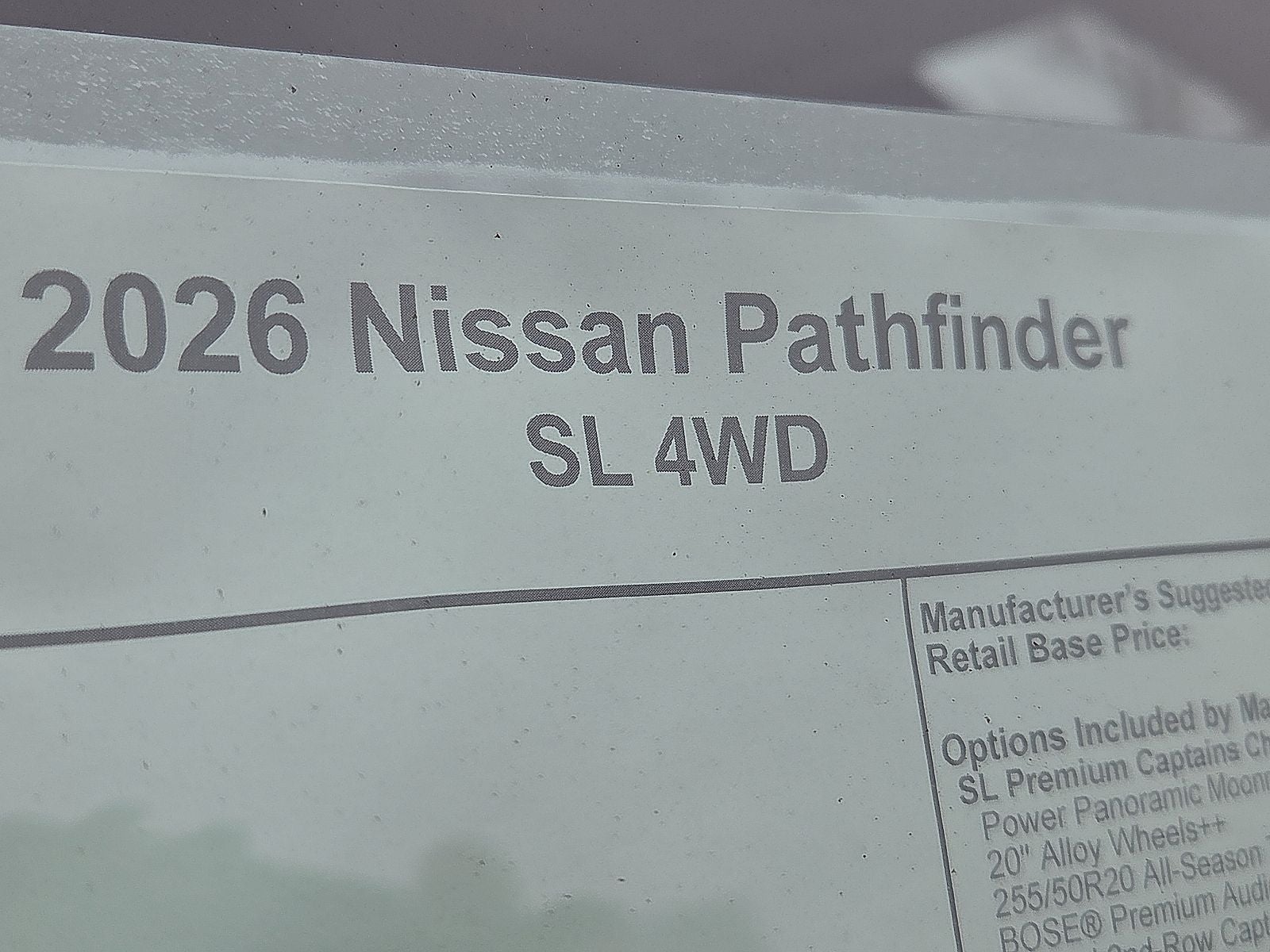 2026 Nissan Pathfinder SL