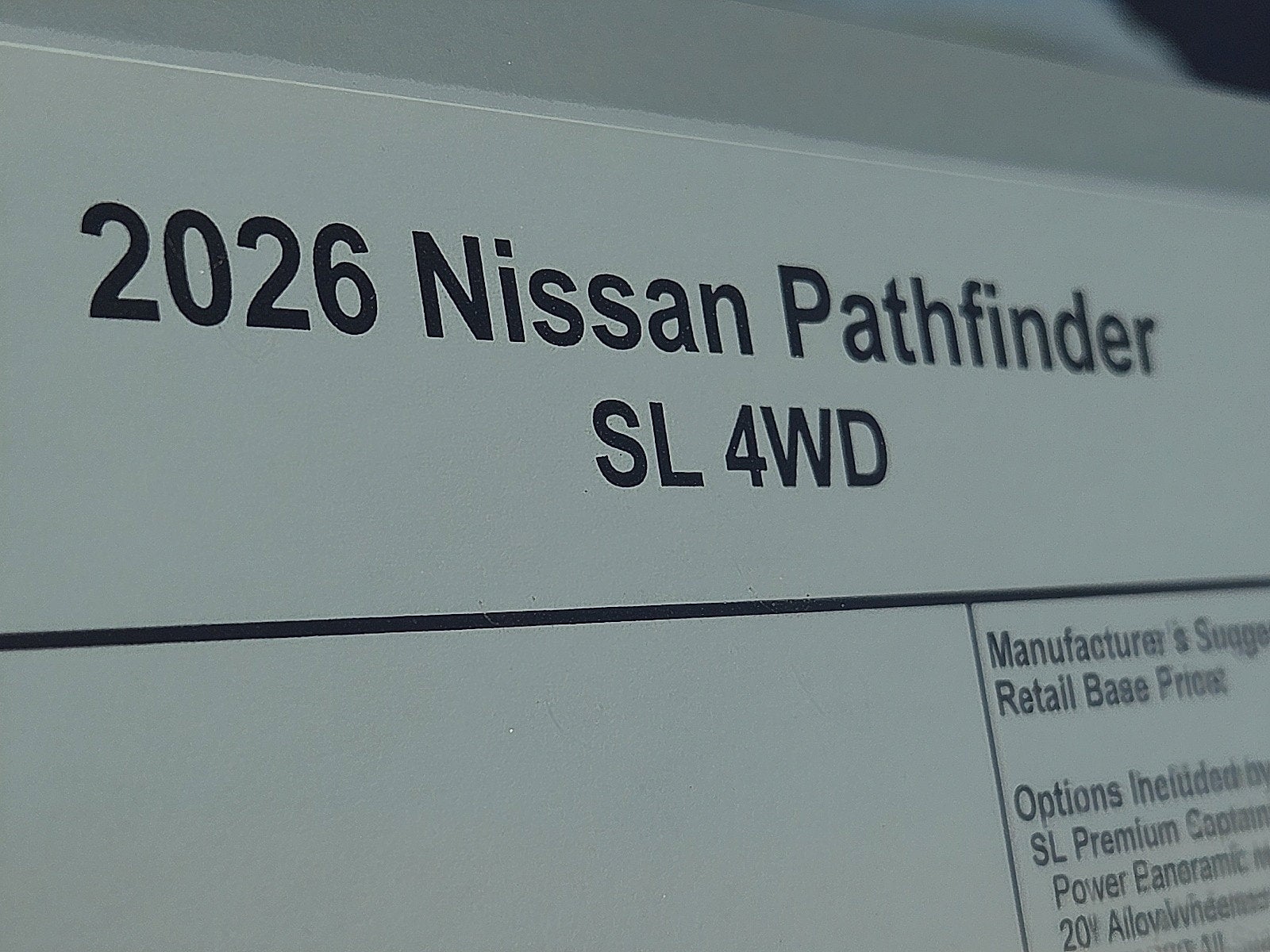 2026 Nissan Pathfinder SL