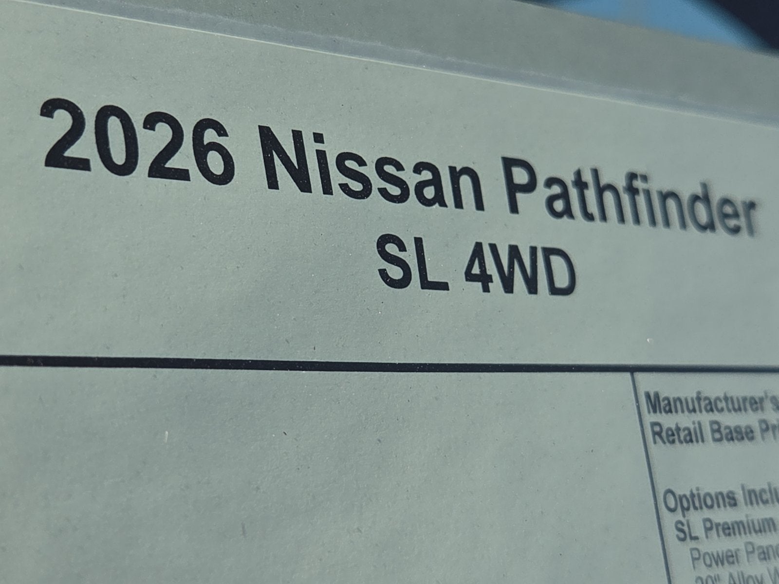 2026 Nissan Pathfinder SL