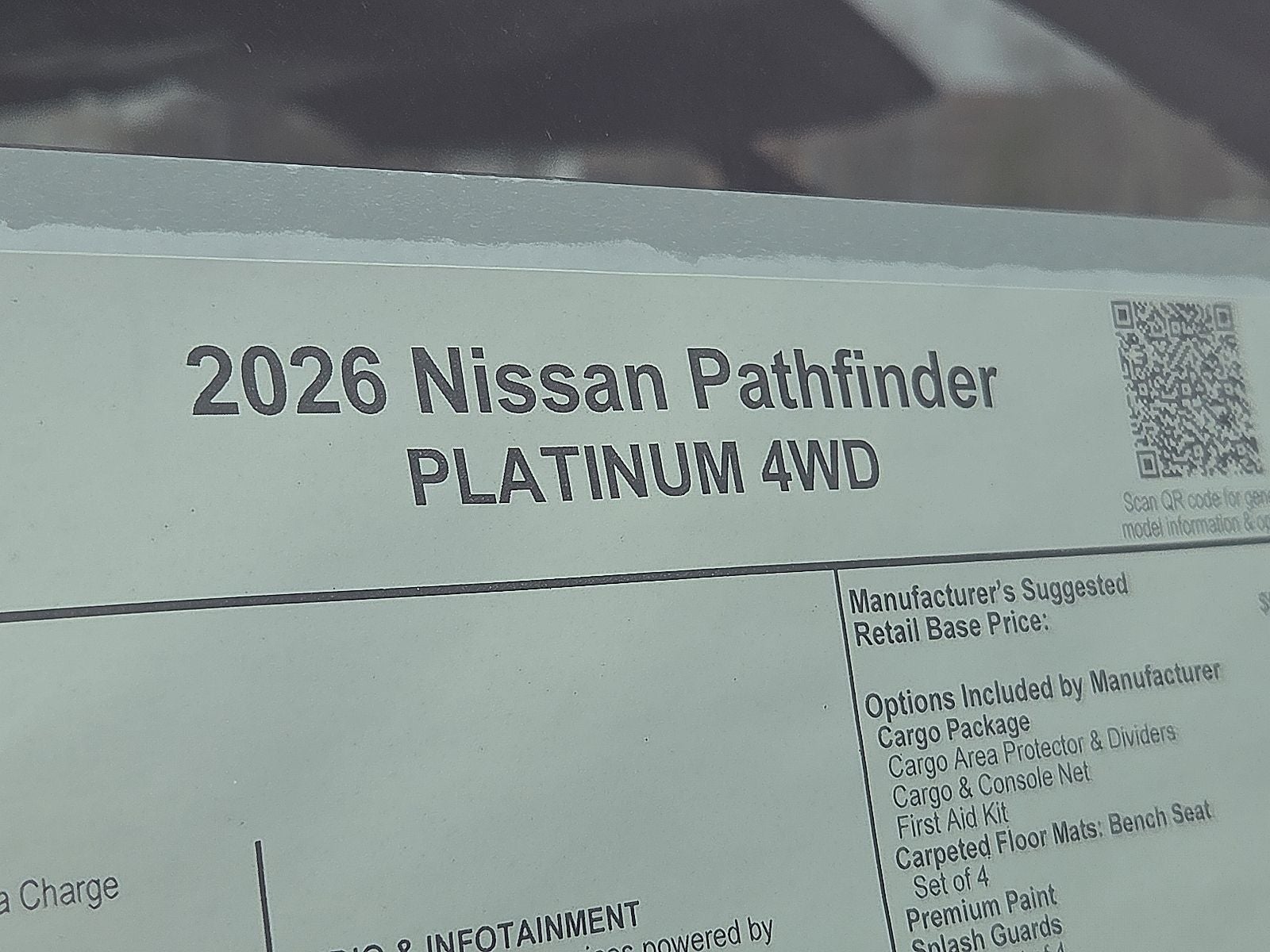 2026 Nissan Pathfinder Platinum