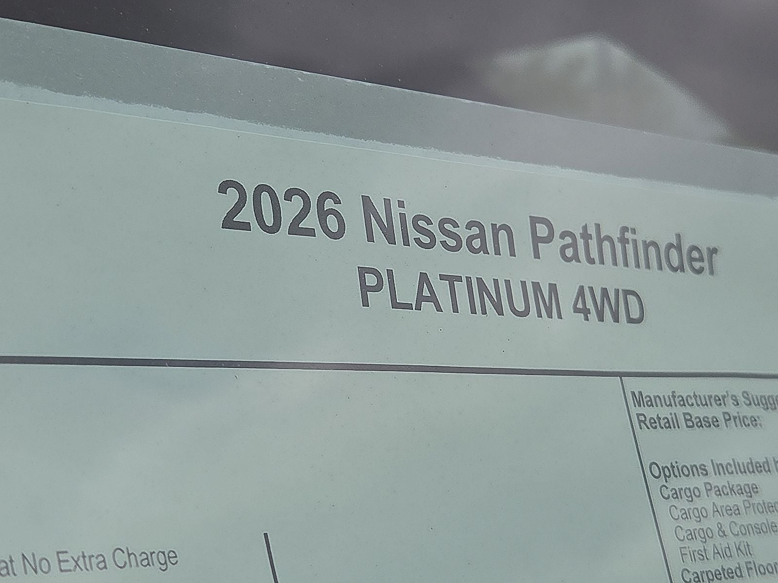 2026 Nissan Pathfinder Platinum