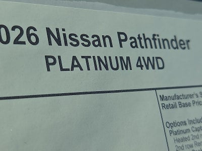 2026 Nissan Pathfinder Platinum