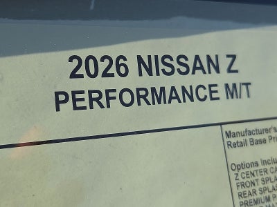 2026 Nissan Z Performance