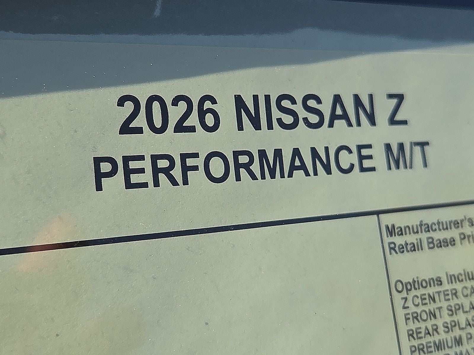 2026 Nissan Z Performance