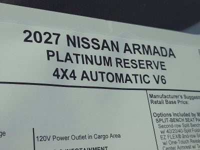 2027 Nissan Armada Platinum Reserve