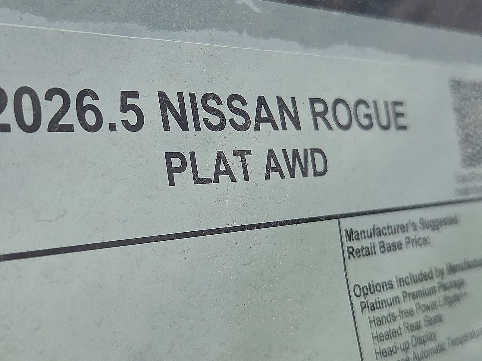 2026 Nissan Rogue Platinum