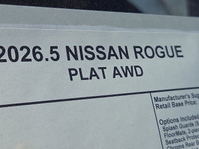 2026 Nissan Rogue Platinum