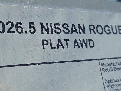 2026 Nissan Rogue Platinum