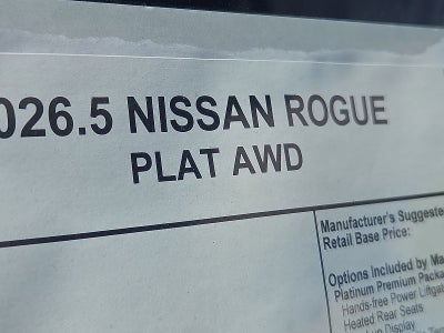 2026 Nissan Rogue Platinum