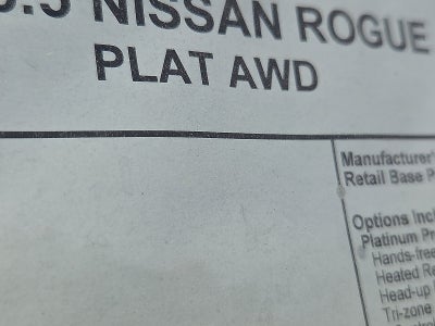 2026 Nissan Rogue Platinum