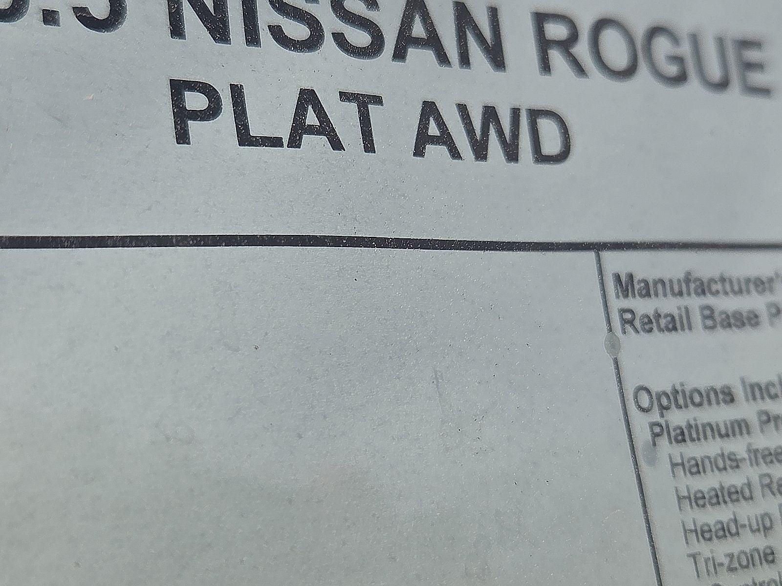 2026 Nissan Rogue Platinum