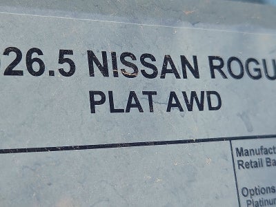 2026 Nissan Rogue Platinum