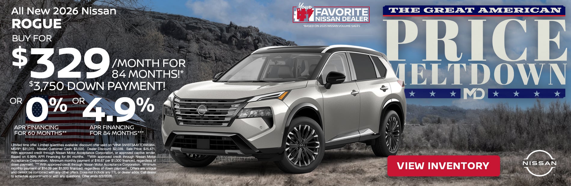 ROUGE ON $329 PER MONTH FOR 84 MONTHS