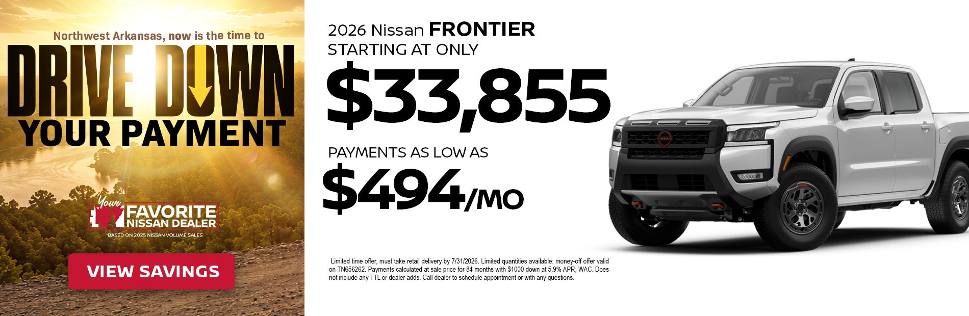 New 2026 Nissan Frontier