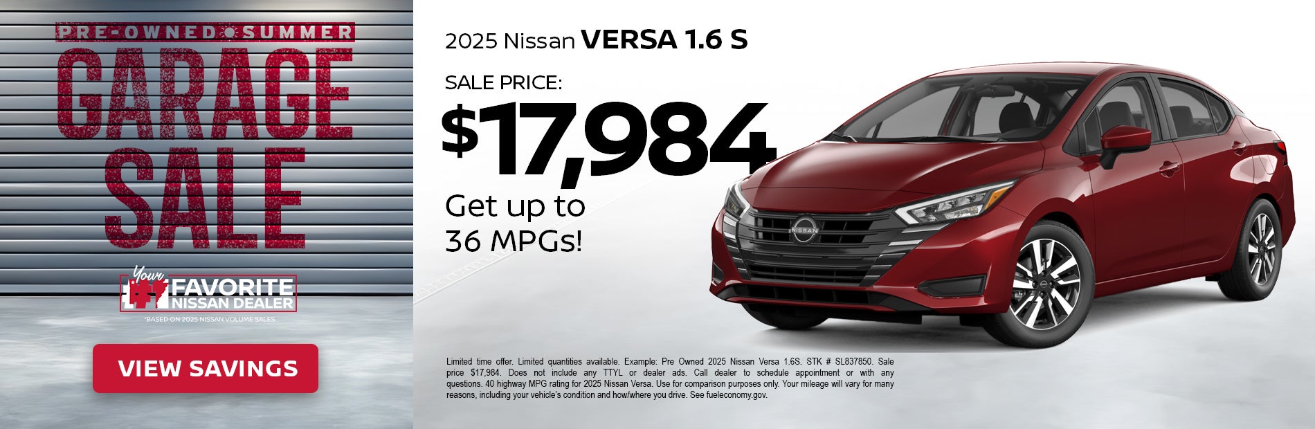 2025 Versa 1.6 S