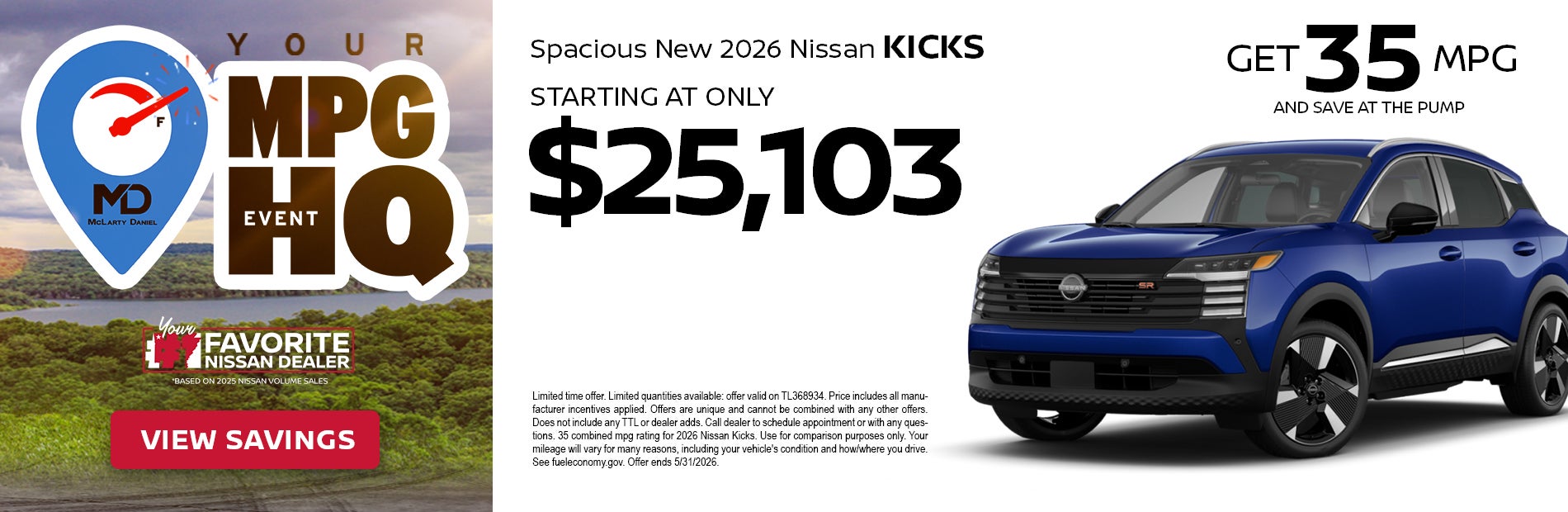 New 2026 Nissan Kicks