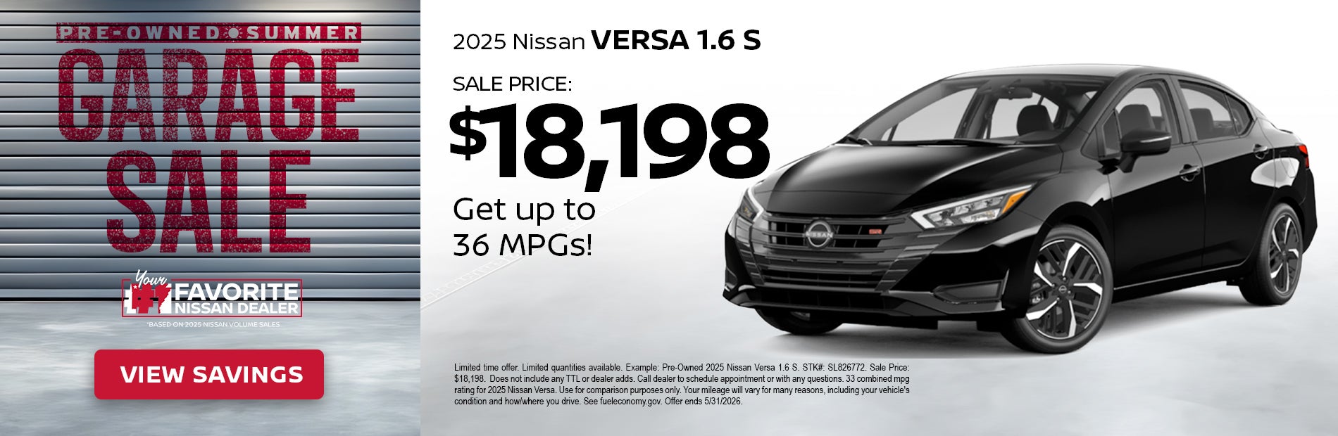 PreOwned 2025 NIssan Versa