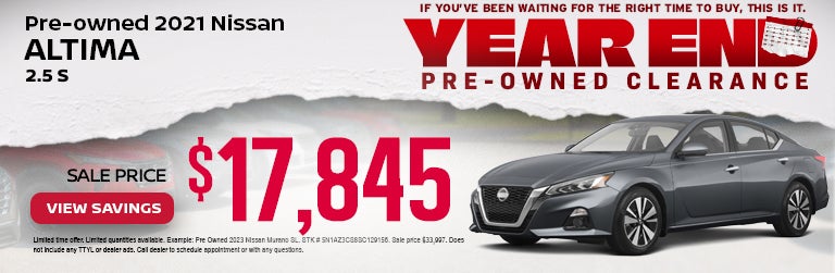 YEAR END PRE OWNED CLEARANCE